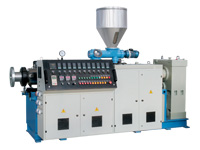 Conical twin-screw extruder